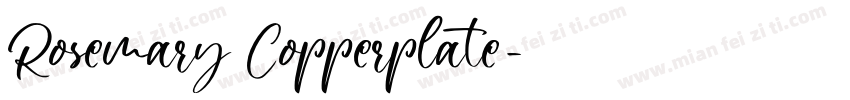 Rosemary Copperplate字体转换